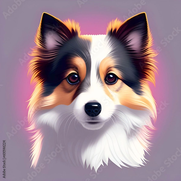 Obraz Generative AI
シェットランドシープドッグshetland sheepdog