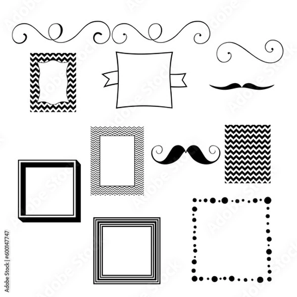 Obraz set of frames for design