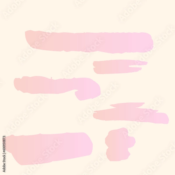 Obraz Brush shape pink color