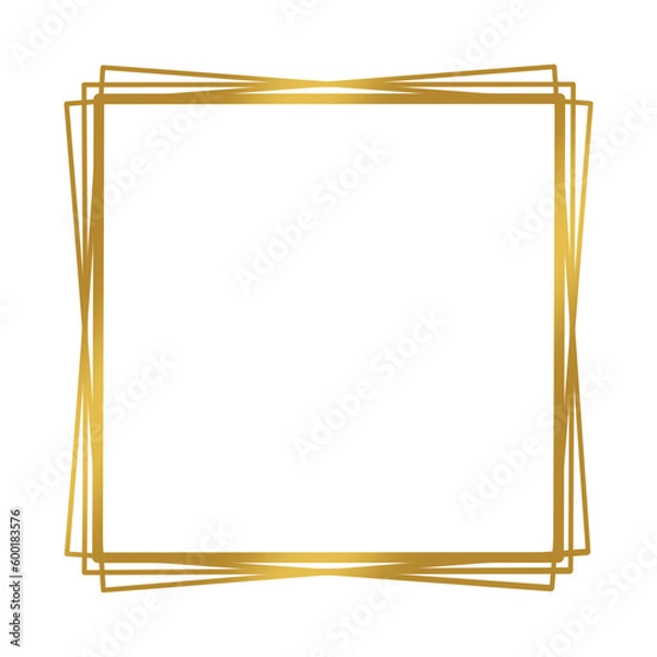 Fototapeta Gold square frame.