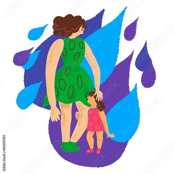 Obraz child and butterfly