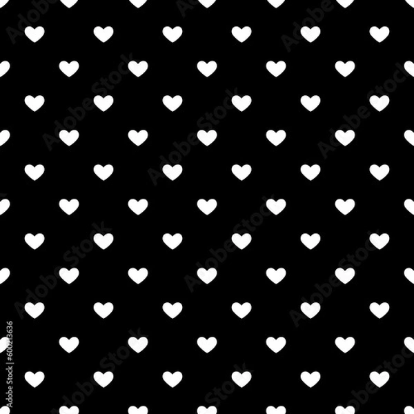 Fototapeta  Seamless heart pattern background.Simple heart shape seamless pattern in diagonal arrangement. Love and romantic theme background.