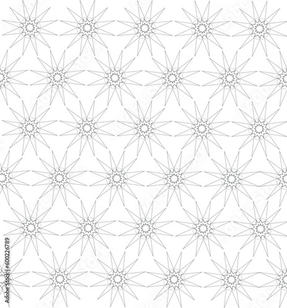 Fototapeta geometric seamless pattern in GRAY color