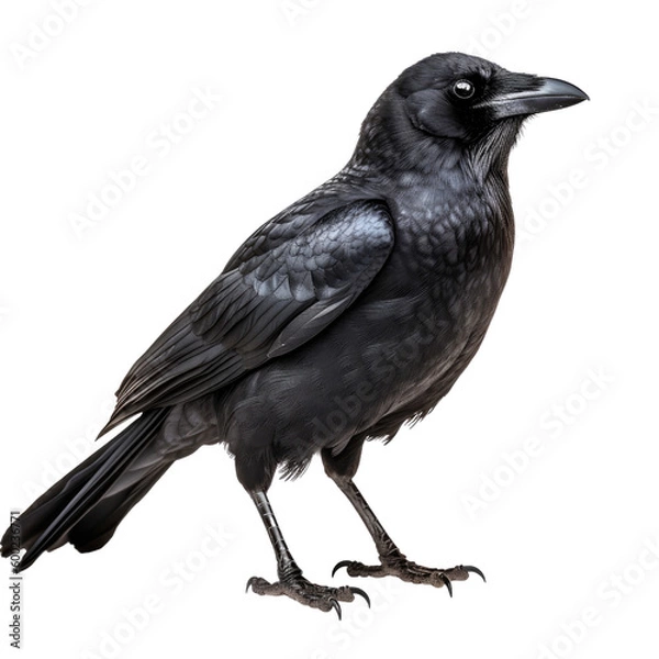 Obraz crow isolated on a transparent background, generative ai