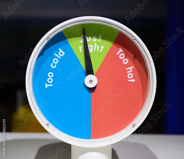 Fototapeta right temperature