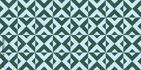Fototapeta Geometric seamless pattern with rhombuses. Modern op art abstract background. Vector illustration.