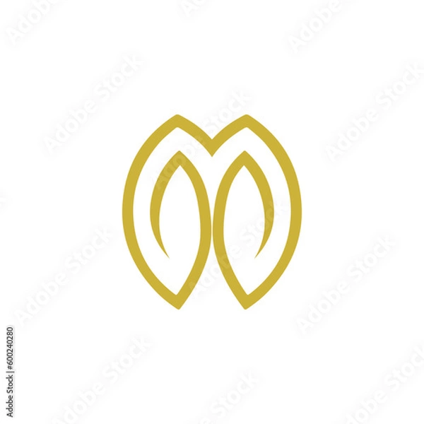 Fototapeta Vector icon simple logo with pointed corners