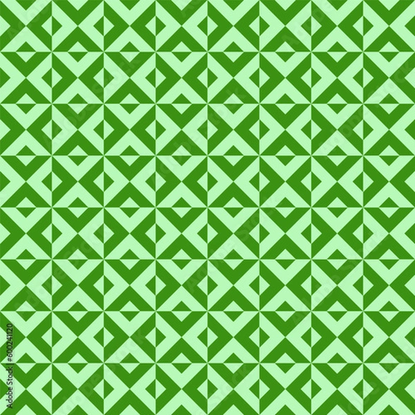 Fototapeta Geometric seamless pattern with rhombuses. Modern op art abstract background.