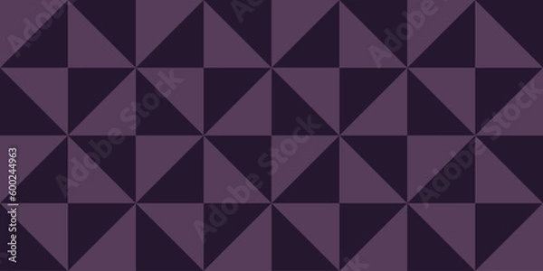 Fototapeta Geometric seamless pattern with triangles. Modern op art abstract background.