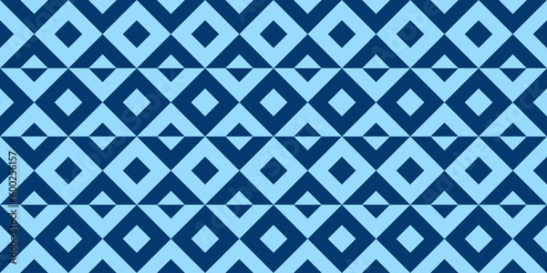 Fototapeta Geometric seamless pattern with rhombuses. Modern op art abstract background.