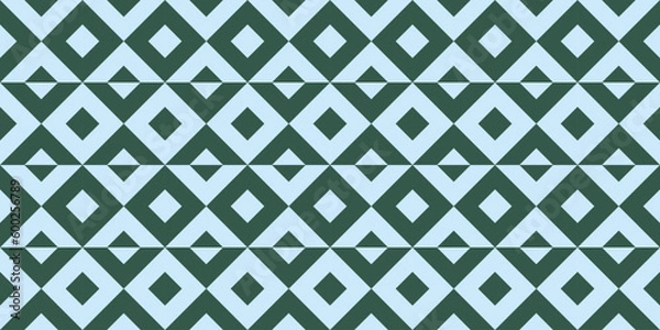 Fototapeta Geometric seamless pattern with rhombuses. Modern op art abstract background.