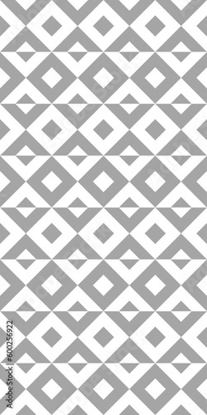 Fototapeta Geometric seamless pattern with rhombuses. Modern op art abstract background.
