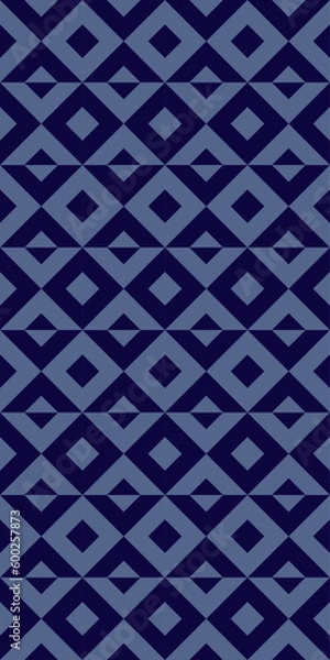 Fototapeta Geometric seamless pattern with rhombuses. Modern op art abstract background.