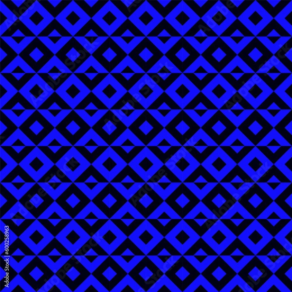 Fototapeta Geometric seamless pattern with rhombuses. Modern op art abstract background.