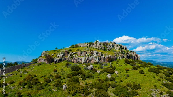 Obraz ancient city. The ancient city built on the top of the mountain and the perfect view
