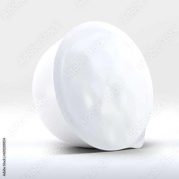 Fototapeta Instant Food Bowl Mock-Up 3D illustration. 3D rendering. food.