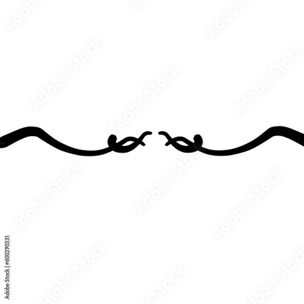 Fototapeta Dividers Thin Line Element 