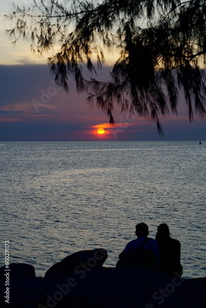 Obraz sunset on the beach