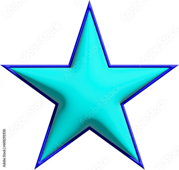 Obraz Element Star light blue