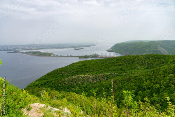 Fototapeta A beautiful view from the top of the Zhigulyov Mountains!