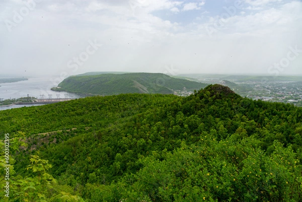 Fototapeta A beautiful view from the top of the Zhigulyov Mountains!