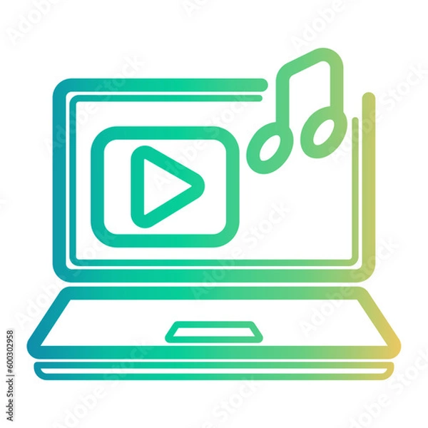 Fototapeta laptop icon