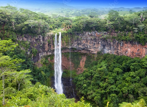 Fototapeta Wodospady Chamarel na Mauritiusie