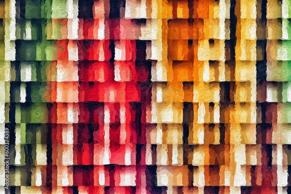 Fototapeta Colorful abstract pattern. The brush stroke graphic abstract. Art nice Color splashes. Background texture wall and have copy space for text.