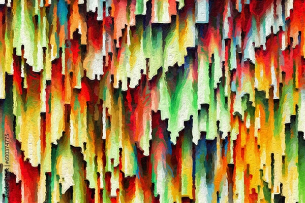 Obraz Colorful abstract pattern. The brush stroke graphic abstract. Art nice Color splashes. Background texture wall and have copy space for text.