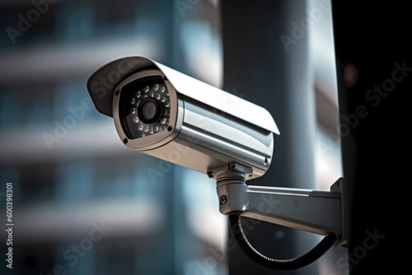 Obraz CCTV security camera in the street