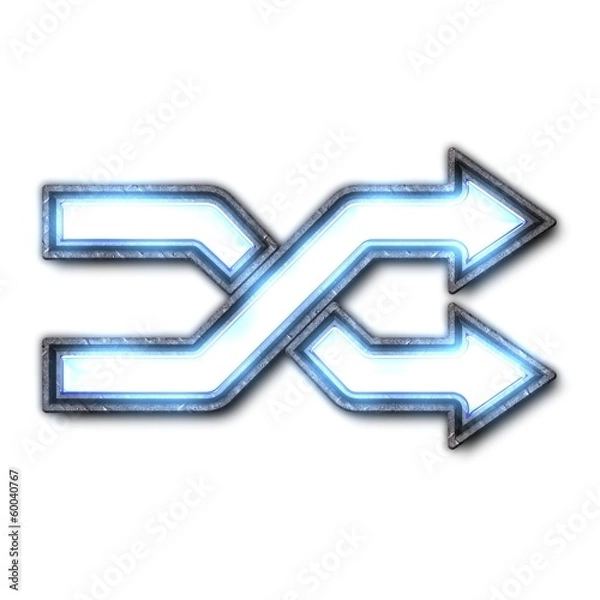 Obraz Arrows. Illuminated sign.