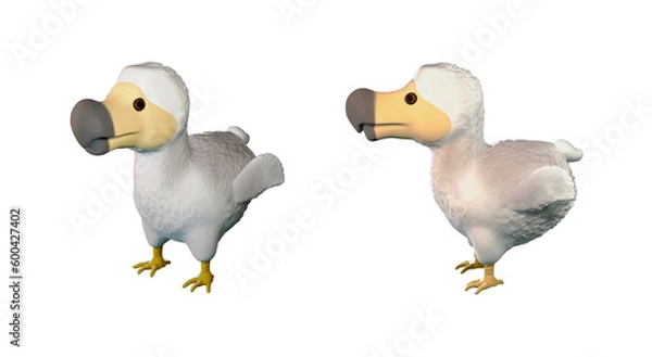 Obraz character dodo bird 3d rendering