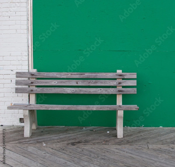 Obraz Bench on Boardwalk
