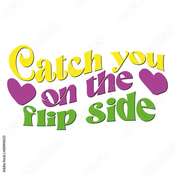 Obraz Retro keychain  T-shirt Design, Vector