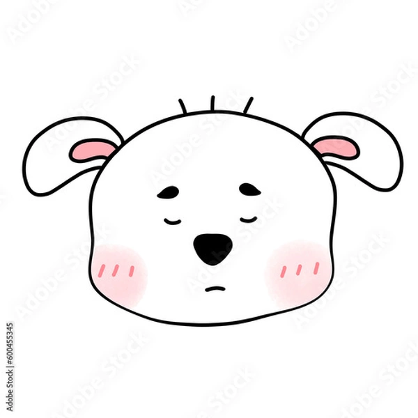 Obraz Kawaii Head Dog