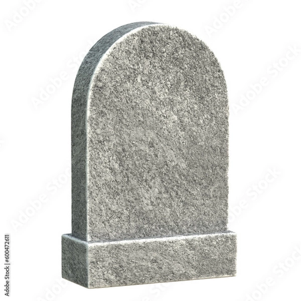Fototapeta Gravestone with copy space 3d rendering