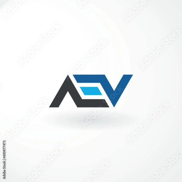 Obraz Vector Logo - Combination Letter AEV Customized