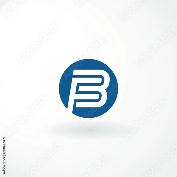 Obraz Vector Logo - Combination Letter B and F Customized