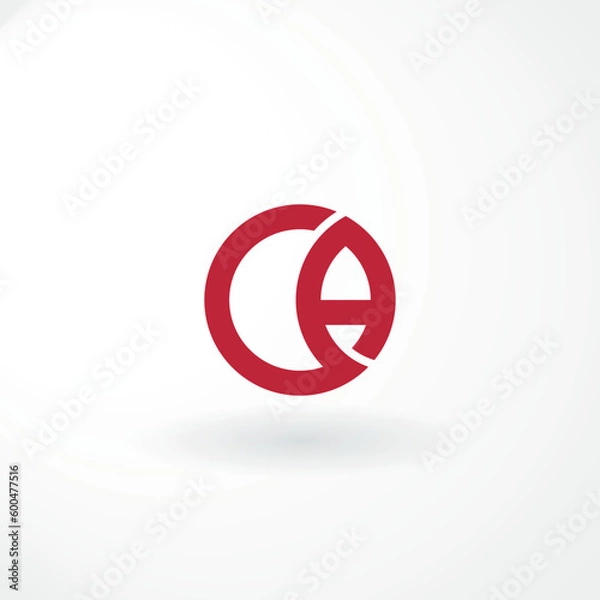 Fototapeta Vector Logo - Combination Letter C and A Customized