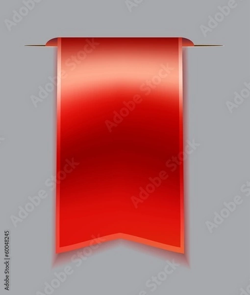 Fototapeta Red bookmark ribbon