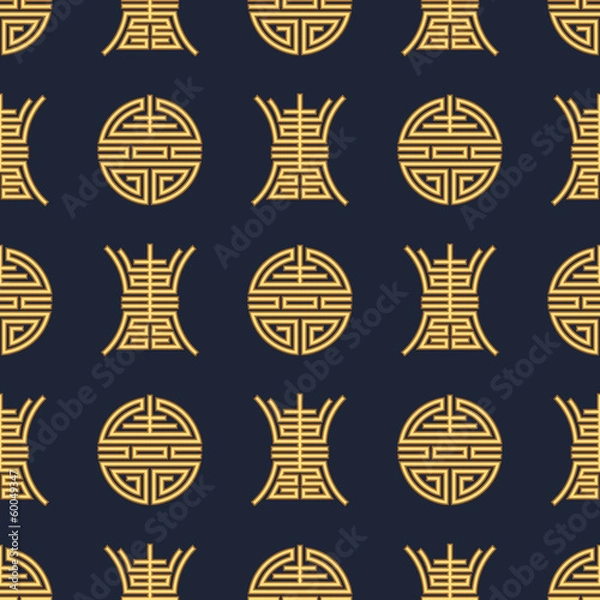 Obraz seamless chinese longevity background