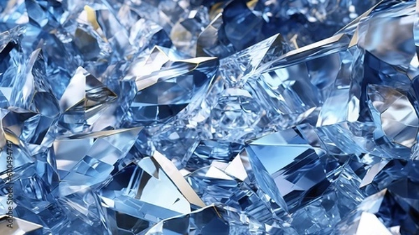 Fototapeta Nature-Inspired Wallpaper with Diamond. Generative  AI 