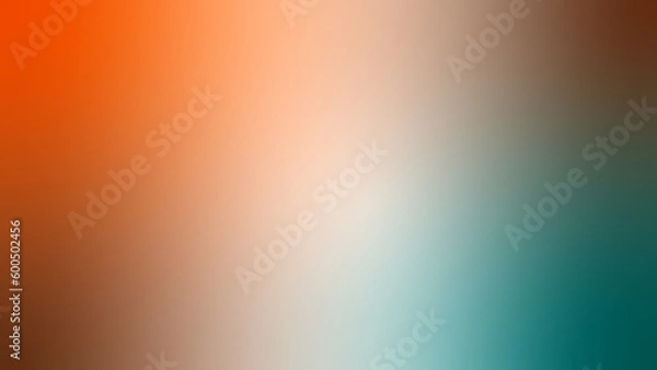 Obraz horizontal orange - brown - teal gradient background
