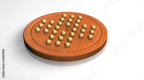 Obraz Brettspiel Solitaire -  Holz