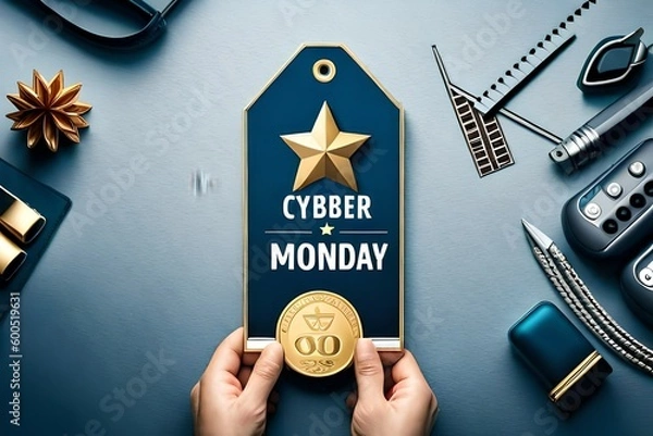 Fototapeta gold & metal medal with ribbon created with Generative AI technology	