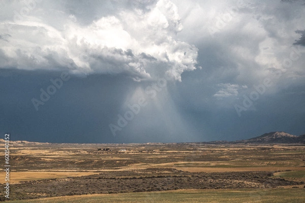 Obraz clouds over the mountains (raining far away)