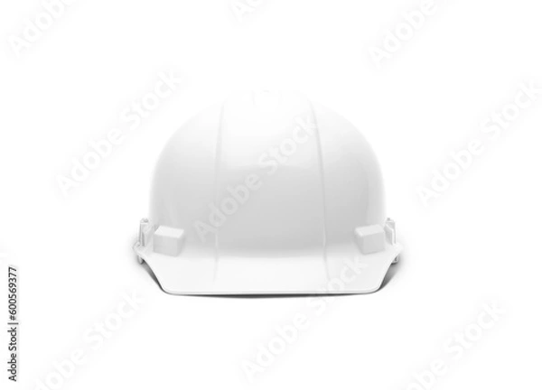 Fototapeta White Safety Hard Hat - Transparent PNG.