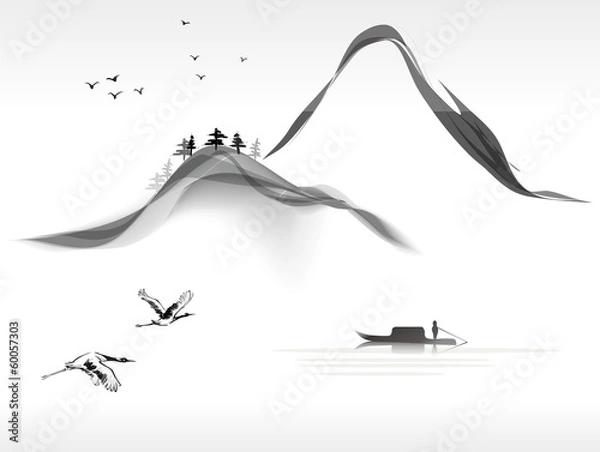 Fototapeta landscape painting