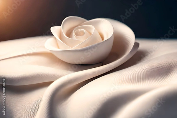 Obraz The bride's dress was made of a high-quality fabric that had a super realistic texture, creating a breathtaking look.