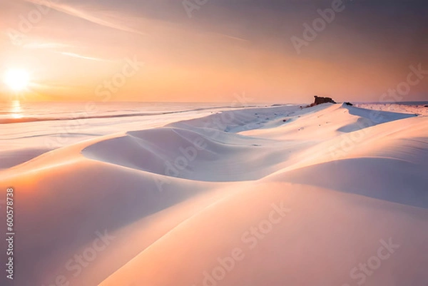 Obraz sunset in the desert